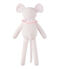 Doudou souris rayé milleraies rose VIENNE/blanc ECUME CN