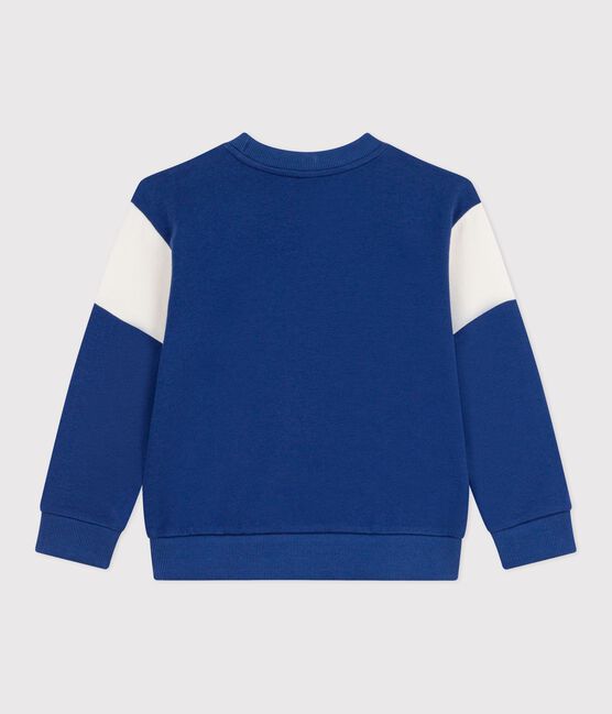 Katoenen sweatshirt voor kinderen blauw CREPUSCULE/ MILK