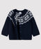 100% willen babyvestje blauw SMOKING/wit MARSHMALLOW