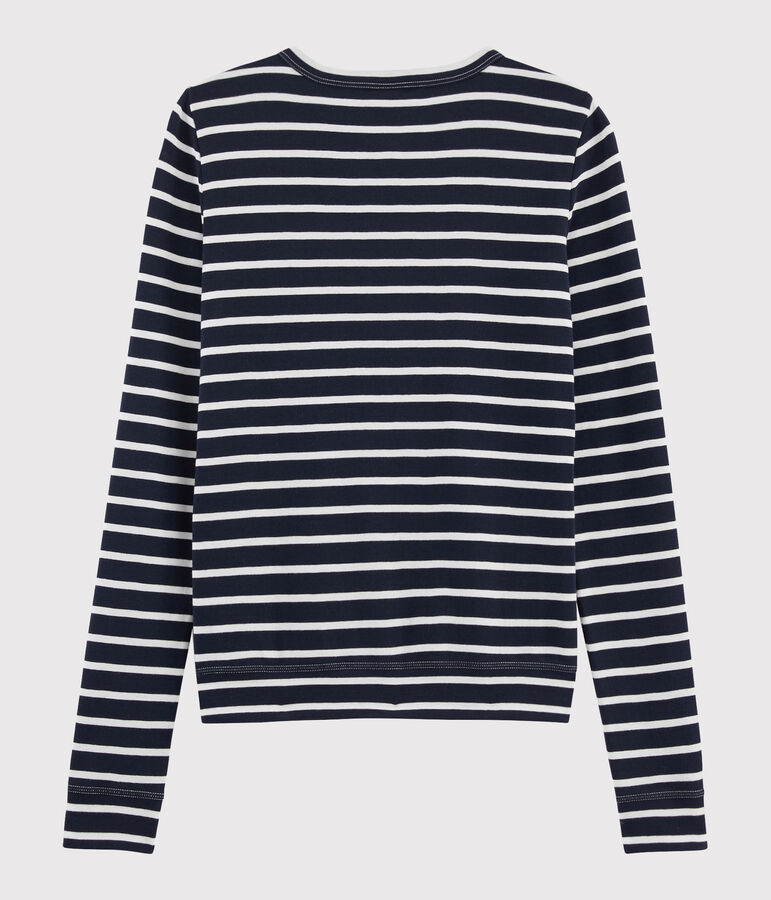 Cardigan iconique Femme bleu/blanc