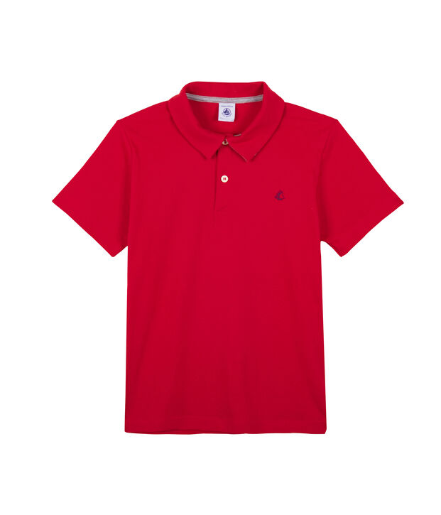 Polo enfant gar&ccedil;on rouge