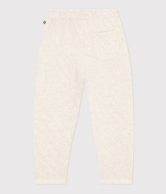 Jongensbroek in doorgestikte tubic beige MONTELIMAR CHINE