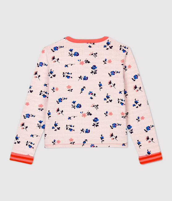 Cardigan en tubique enfant fille blanc MARSHMALLOW/blanc MULTICO