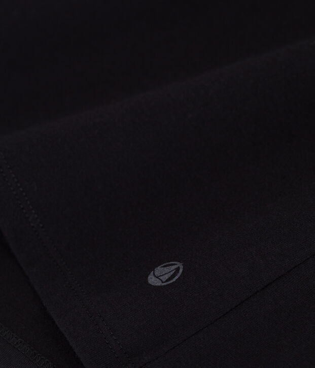 Tee-shirt Femme Le Droit en coton uni noir