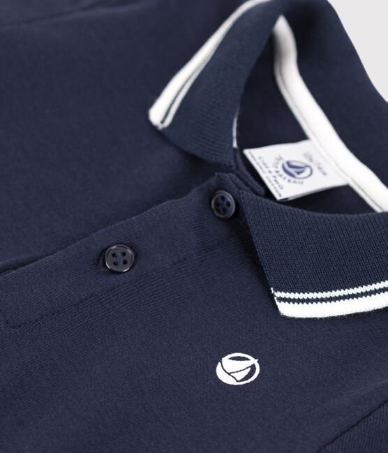 Korte playsuit van katoen voor baby's blauw SMOKING