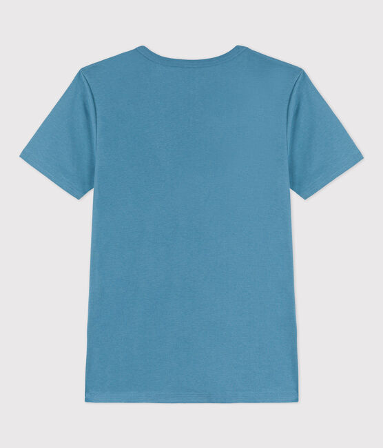 Tee-shirt L'ICONIQUE col V en coton Femme bleu LAVIS