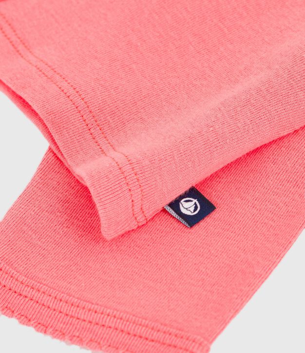 Cardigan b&eacute;b&eacute; en coton uni corail