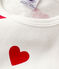 Pyjama cœur en molleton enfant blanc MARSHMALLOW/rouge TERKUIT