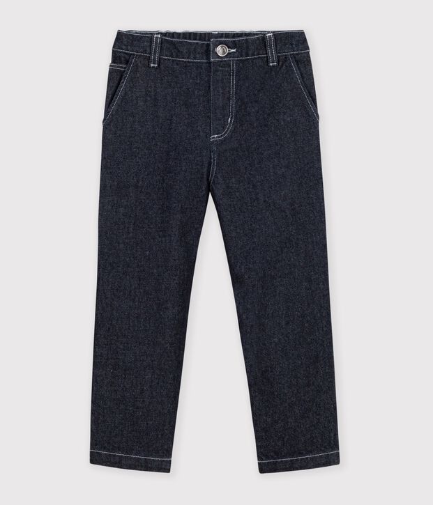 Pantalon carpenter enfant en denim DENIM BRUT FONCE
