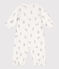 Combisac imprimé en coton blanc MARSHMALLOW/gris GRIS