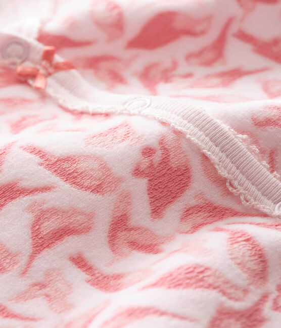 Pyjama voor babymeisjes roze VIENNE/wit MULTICO