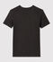 Tijdloos dames-T-shirt met ronde hals in biokatoen grijs CITY CHINE