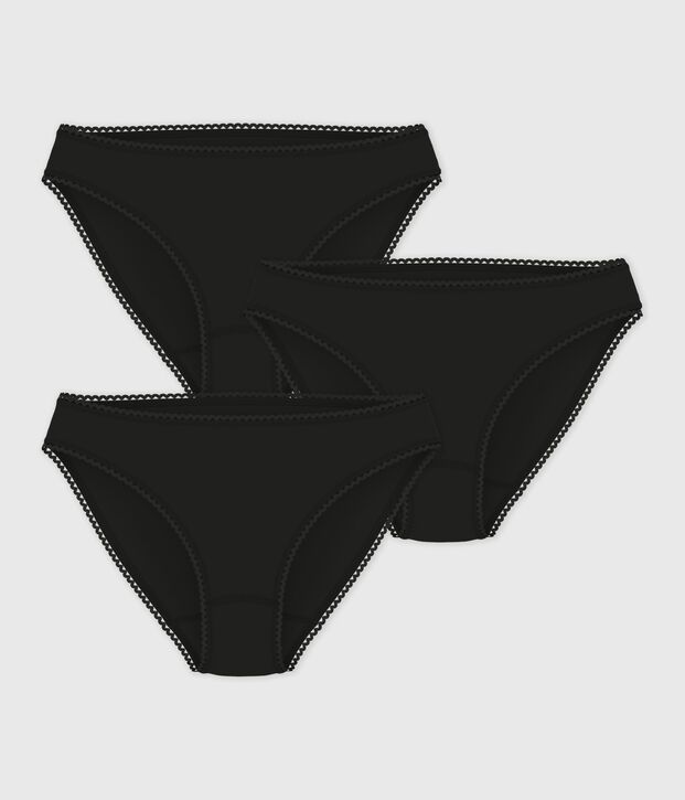 Pack damesslipjes van katoen en elastaan multicouleur