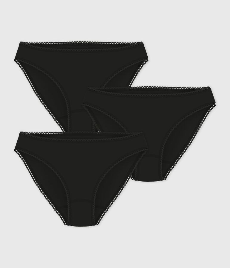 Pack damesslipjes van katoen en elastaan multicouleur