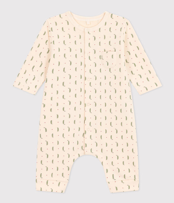 Lang pakje van fleece voor baby's wit AVALANCHE/ MULTICO