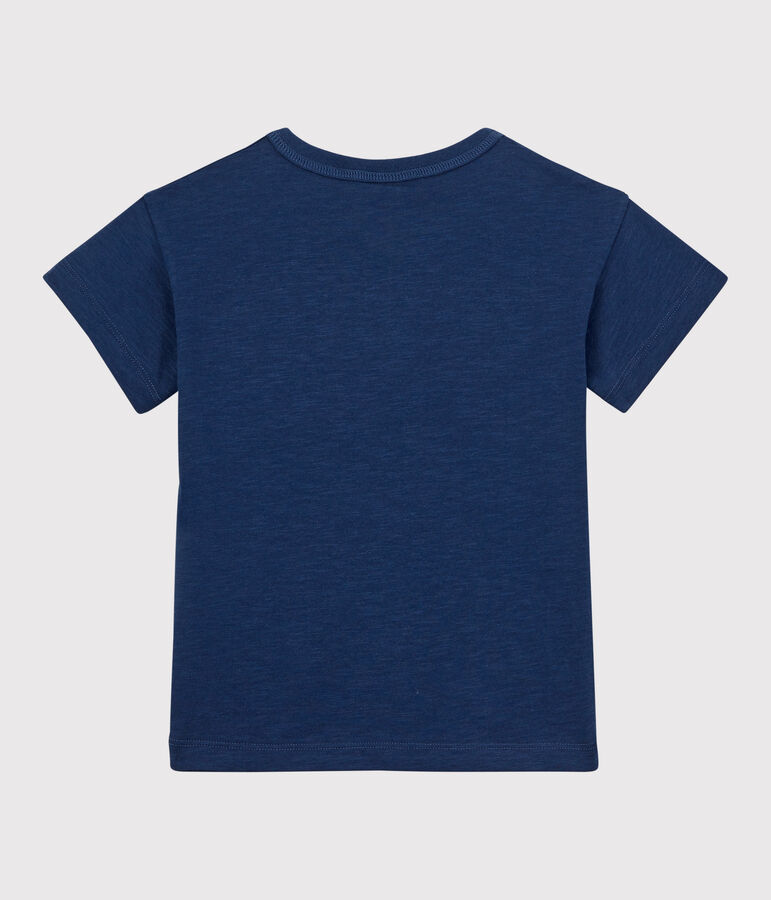 T-shirt met korte mouwen in katoen voor meisjes/jongens blauw