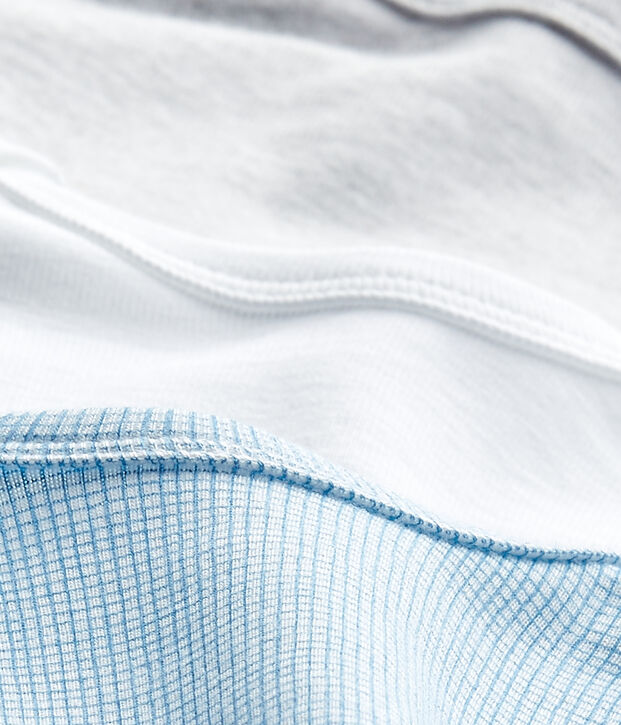 Set van 3 body's met korte mouwen voor babyjongens wit