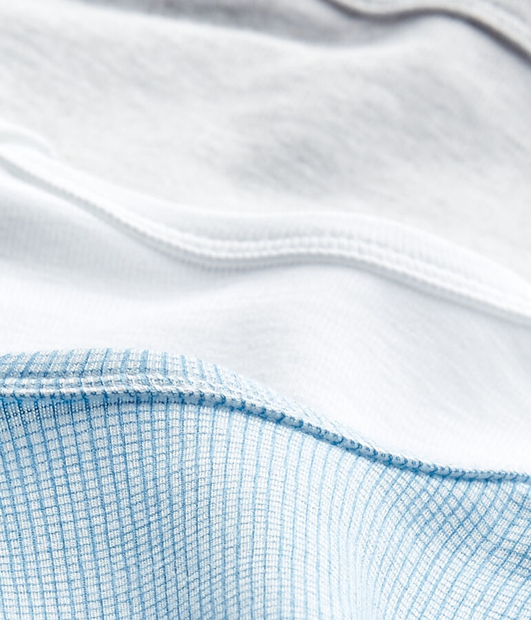 Set van 3 body's met korte mouwen voor babyjongens wit