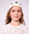 Katoenen kindernachthemd in prinsessenthema met diadeem wit/multicouleur