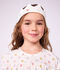 Katoenen kindernachthemd in prinsessenthema met diadeem wit/multicouleur