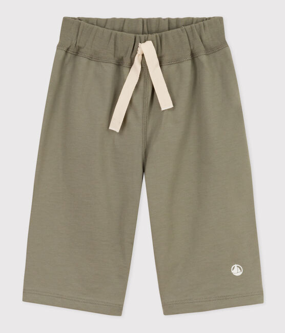 Bermuda en coton enfant garçon vert MARECAGE