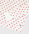 Pyjama snugfit Paris en coton enfant blanc MARSHMALLOW/rouge PEPS