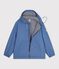 Korte damesregenjas blauw