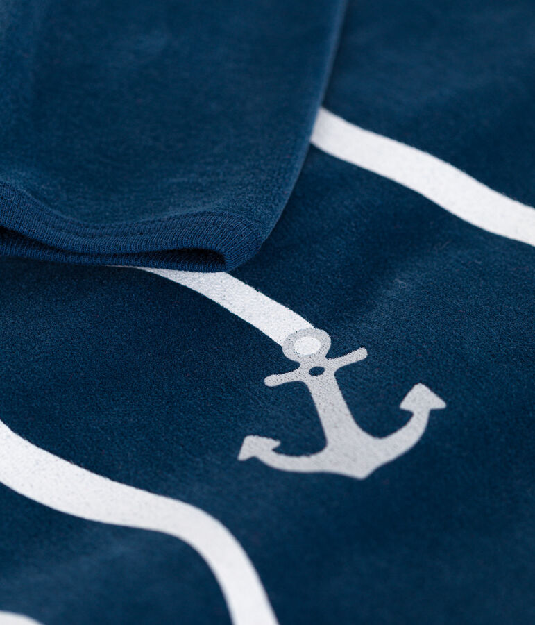 Dors bien en velours b&eacute;b&eacute; blauw