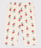 Pantalon bébé en gaze de coton imprimée blanc AVALANCHE/ MULTICO