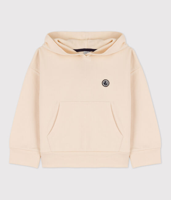 Sweatshirt à capuche enfant fille / garçon écru AVALANCHE