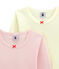 Set van 2 meisjes T-shirts met lange mouwen variante 1