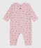 Pyjama bébé en coton sans pieds imprimé fleuri rose JOLI/blanc MULTICO