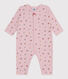 Pyjama bébé en coton sans pieds imprimé fleuri