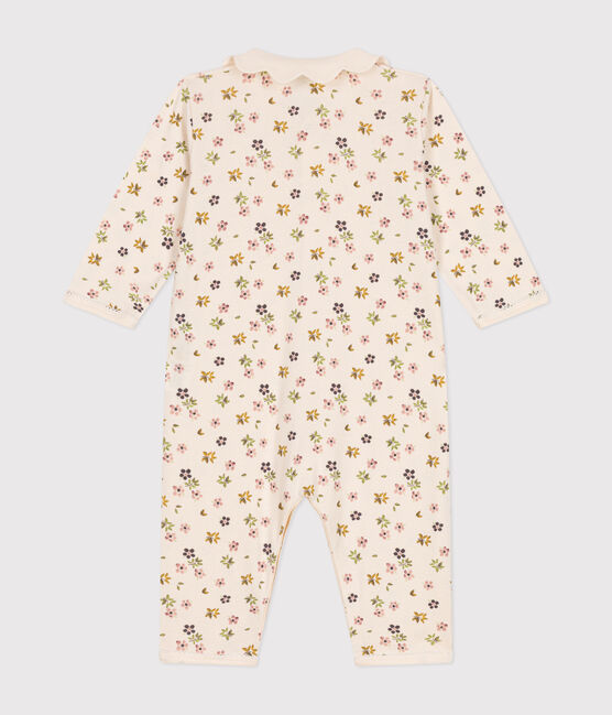 Katoenen babypyjama met bloemenprint en zonder voetjes wit AVALANCHE/ MULTICO