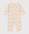 Katoenen babypyjama met bloemenprint en zonder voetjes wit AVALANCHE/ MULTICO