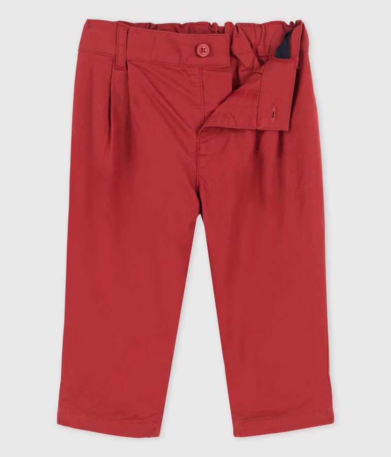 Pantalon en serge craquante b&eacute;b&eacute; marron