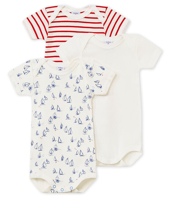 Set van 3 body's met korte mouwen voor babyjongens variante 1