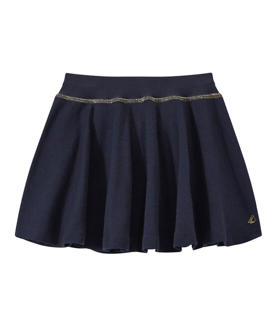 Wijde meisjesrok blauw SMOKING