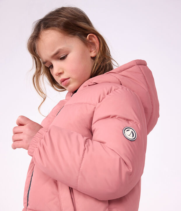 Doudoune enfant unie rose
