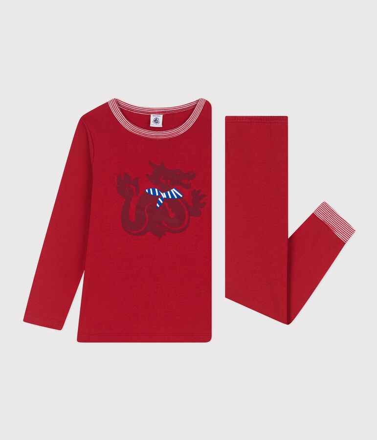 Pyjama en coton rouge