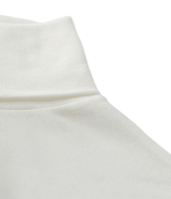 Sous-pull femme en coton léger blanc MARSHMALLOW