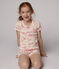 Pyjacourt snugfit toile de Jouy Paris petite fille en coton rose FLEUR/rose GROSEILLER