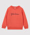 Sweat en tubique matelass&eacute; enfant fille / gar&ccedil;on orange
