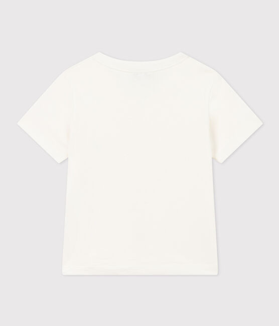 Tee-shirt manches courtes enfant garçon blanc MARSHMALLOW