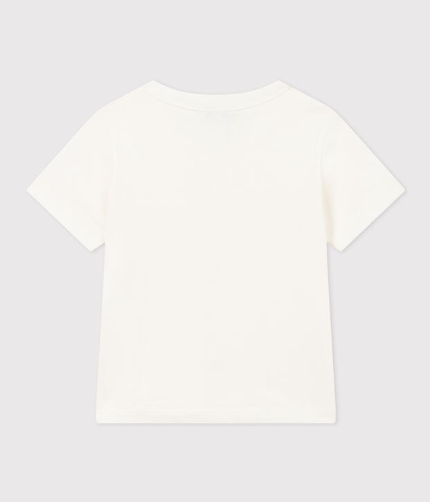 Tee-shirt manches courtes enfant gar&ccedil;on blanc