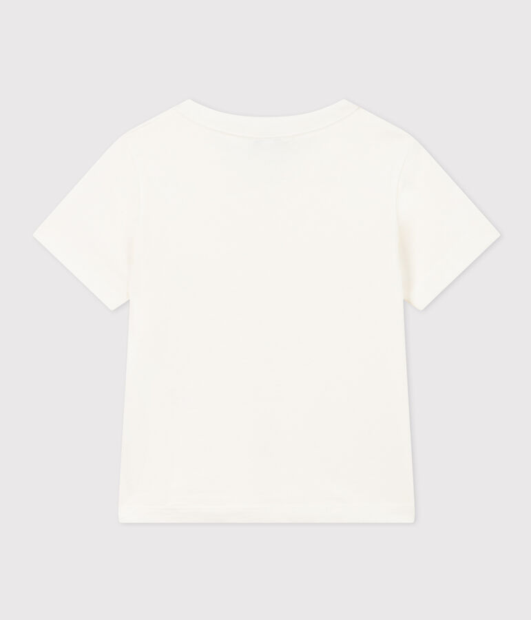 Tee-shirt manches courtes enfant gar&ccedil;on blanc