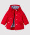 Parka mi-longue bébé garçon rouge TERKUIT