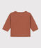 Tee-shirt manches longues bébé en coton marron CINA