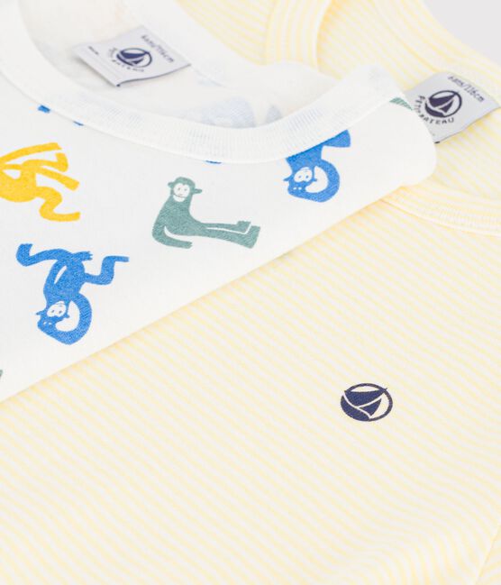 Setje van korte katoenen kinderpyjama's met print variante 1