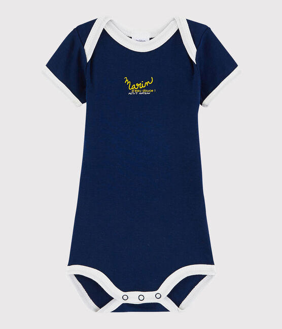 Body manches courtes bébé garçon bleu MEDIEVAL